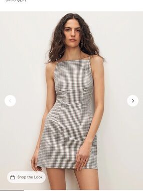 Veronica Beard Chester Gingham Mini Dress